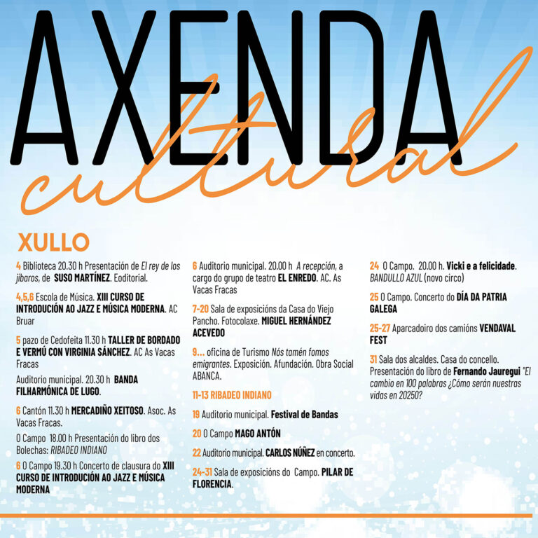 Axenda cultural do verán en Ribadeo 21 Axenda cultural do verán en Ribadeo
