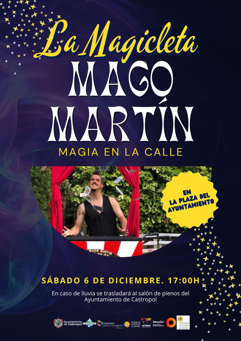 La Magicleta llenó de ilusión la Plaza del Ayuntamiento de Castropol