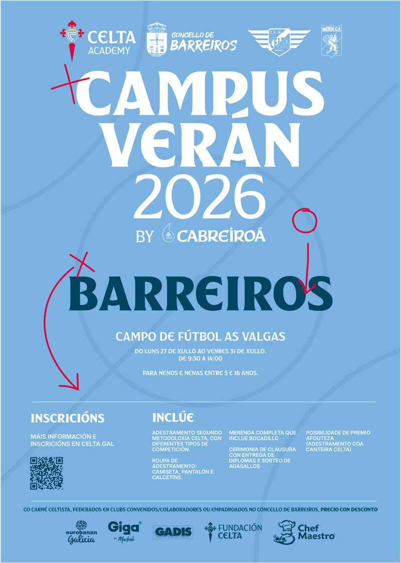 Cartel campus Celta 2026w