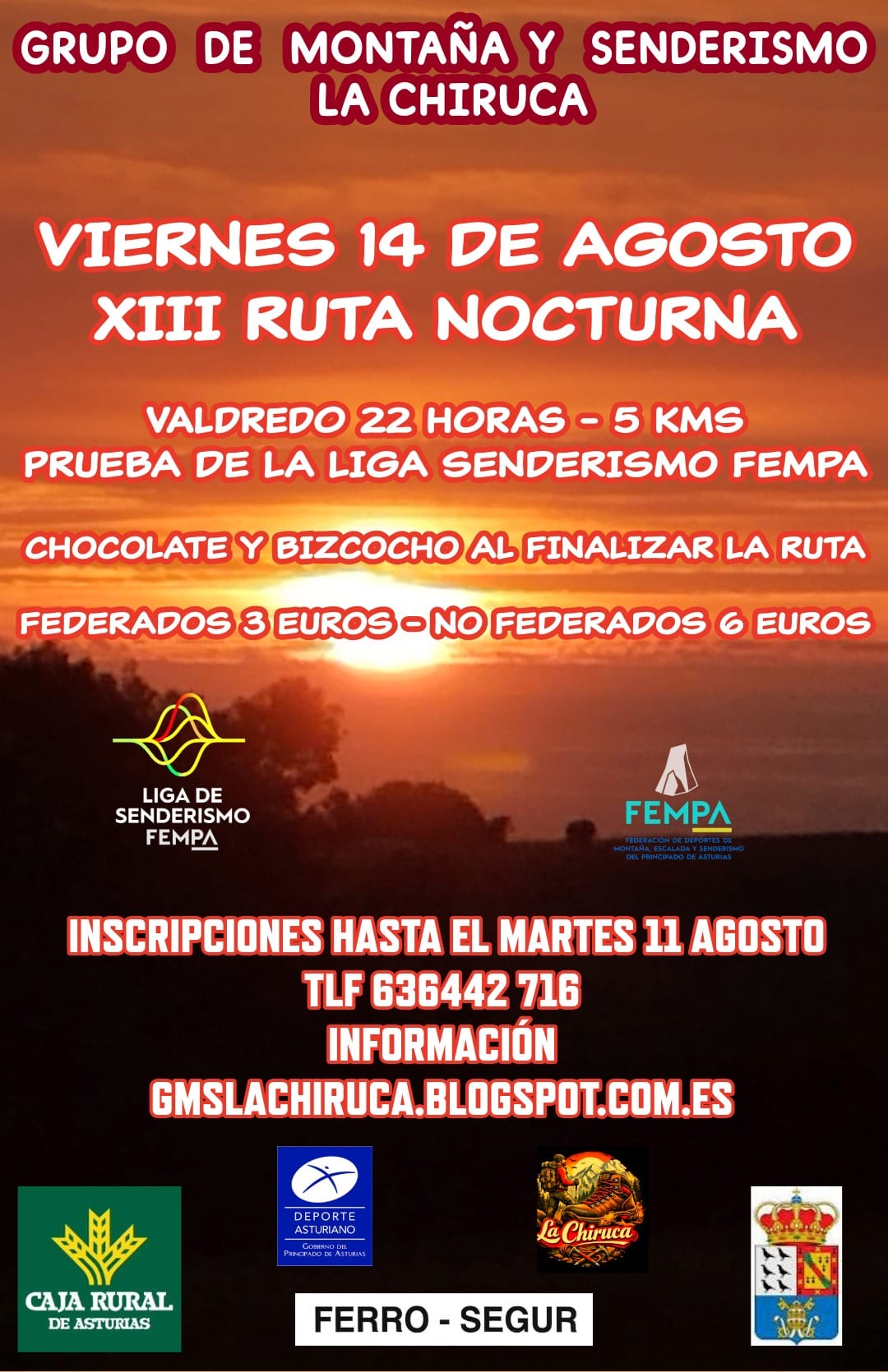 Comienzan las actividades en Valdredo 3 CARTEL NOCTURNA 2026