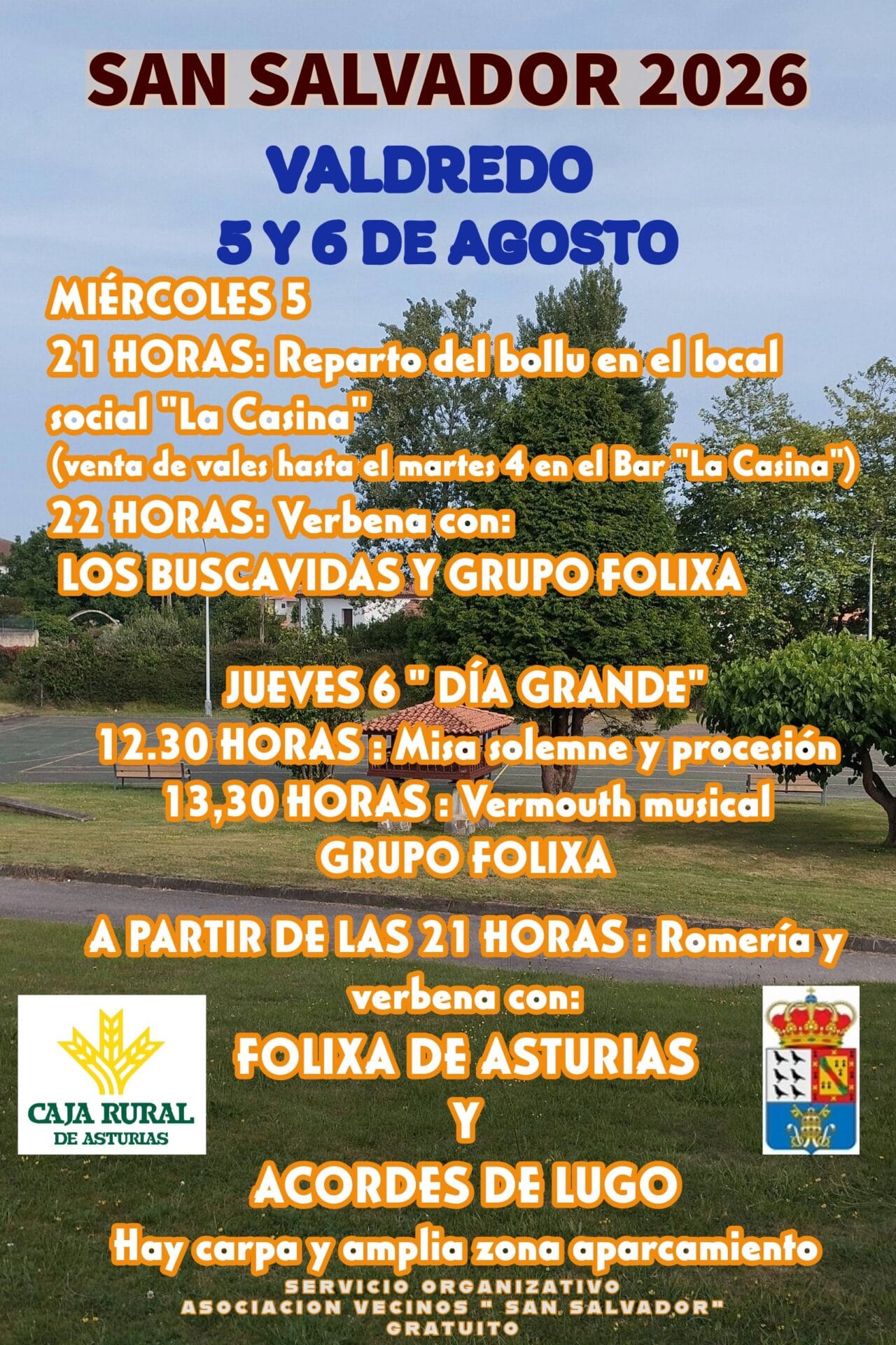 Comienzan las actividades en Valdredo 4 cartel fiestas 2026 1